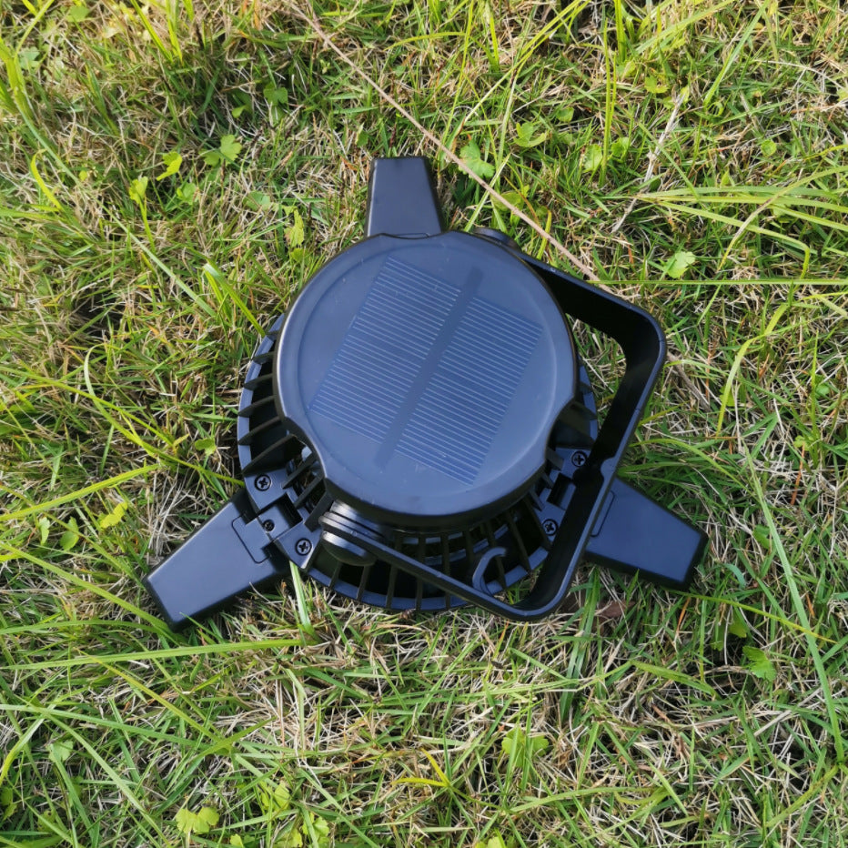 Solar Camping Light Foldable Fan Hanging Hook Rechargeable – view 4 – Pals By Design