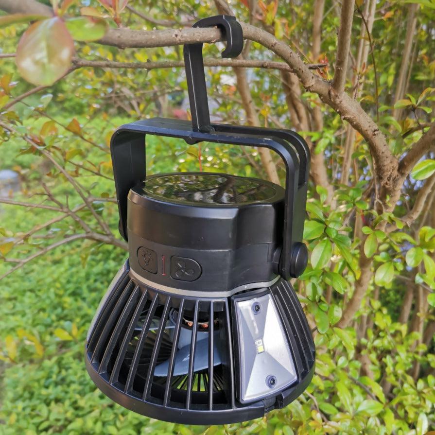 Solar Camping Light Foldable Fan Hanging Hook Rechargeable – view 2 – Pals By Design