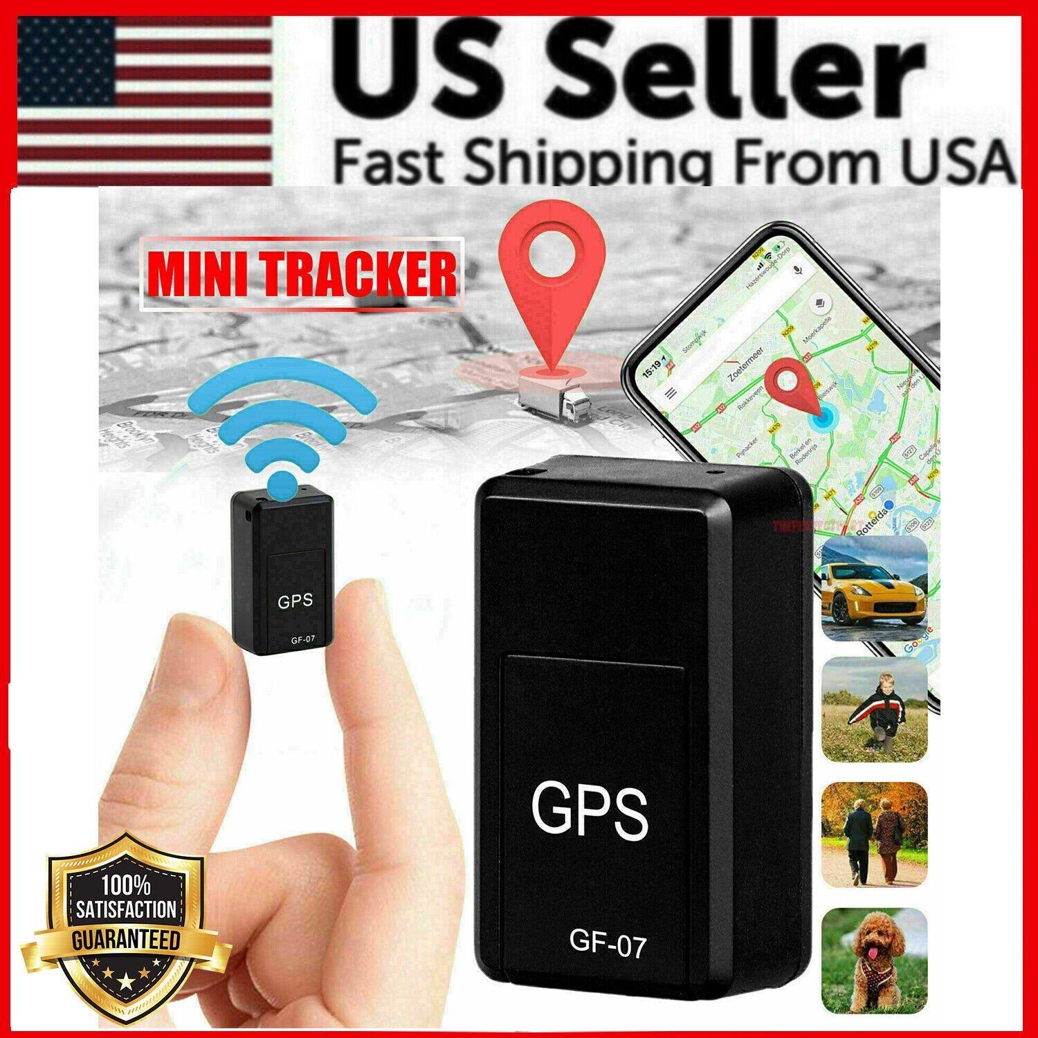 GF07 Mini Magnetic GPS Tracker Real-time Car Truck Vehicle Locator GSM – Pals By Design