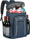 Cooler Backpack Portable Soft Backpack Coolers Insulated Leak Proof Large Cooler Bag for Men Women to Work Lunch Travel Beach Camping Hiking Picnic Fishing Beer Bottle Backpacks, 30 Cans (Blue)
