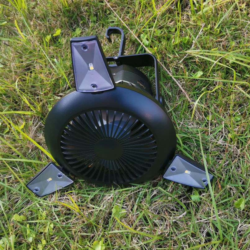 Solar Camping Light Foldable Fan Hanging Hook Rechargeable – view 3 – Pals By Design