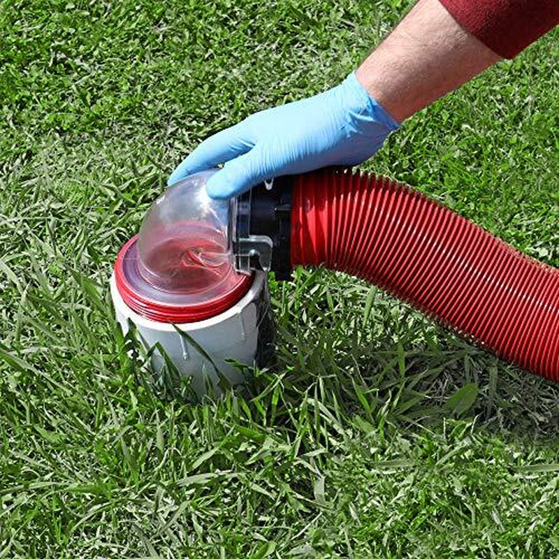 20 Ft RV Sewer Hose Kit with Clear 90 Degree Adapter Collapsible Durable Hose