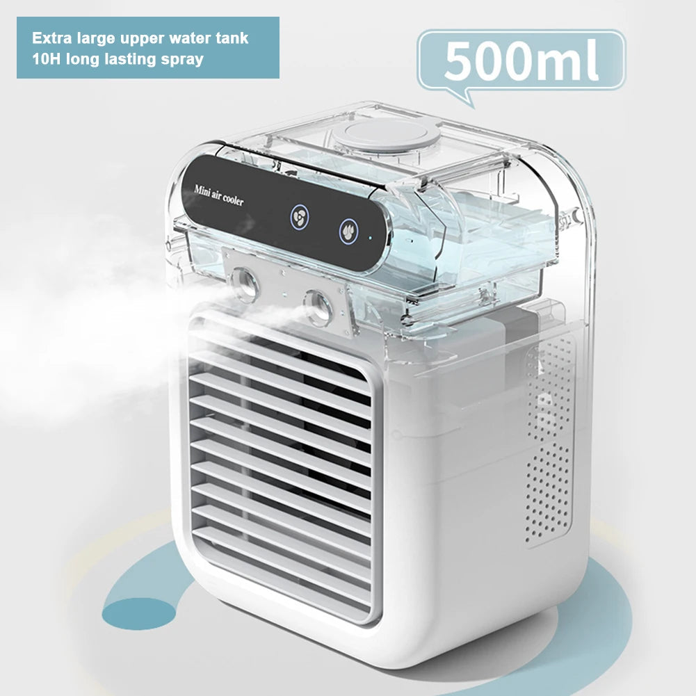 Portable Air Conditioner Fan 2 Speeds Air Cooling Fan with Humidifier – view 4 – Pals By Design