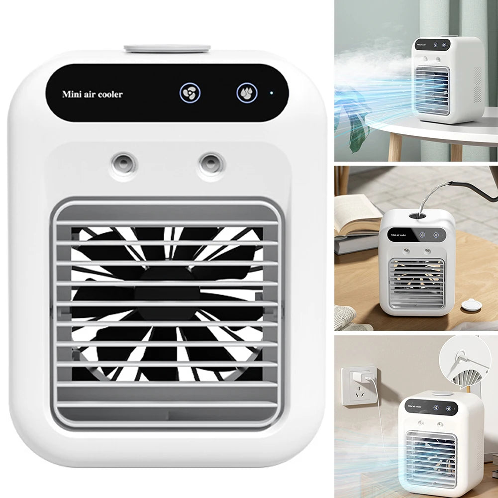 Portable Air Conditioner Fan 2 Speeds Air Cooling Fan with Humidifier – view 2 – Pals By Design