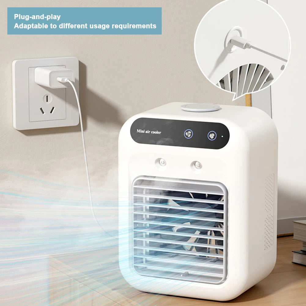 Portable Air Conditioner Fan 2 Speeds Air Cooling Fan with Humidifier – view 6 – Pals By Design