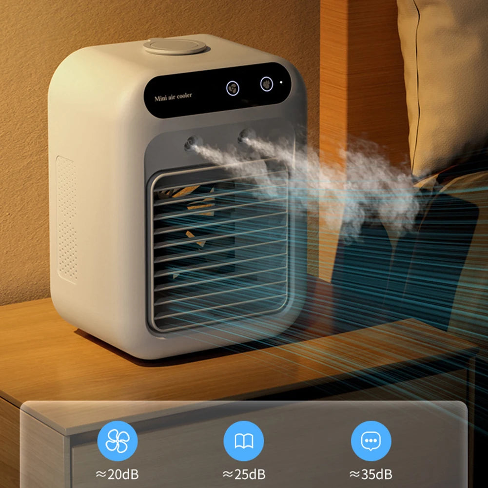 Portable Air Conditioner Fan 2 Speeds Air Cooling Fan with Humidifier – view 3 – Pals By Design