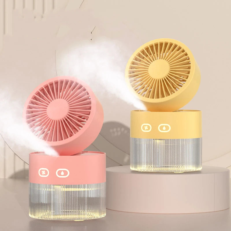 Spray Cooling Fan USB Mini Fan Desktop Turbine Foldable Cold Air – view 5 – Pals By Design