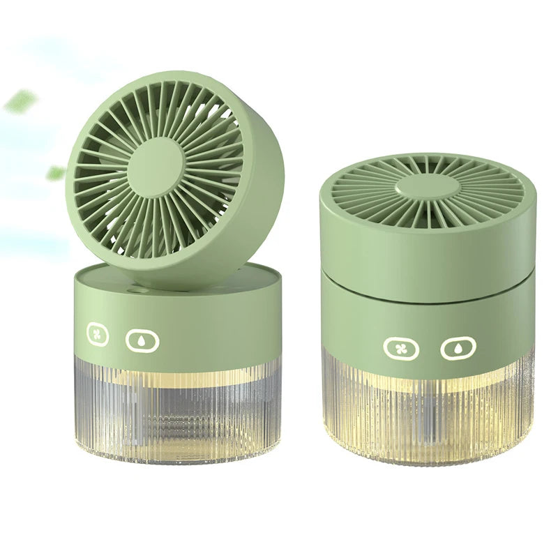 Spray Cooling Fan USB Mini Fan Desktop Turbine Foldable Cold Air – Pals By Design