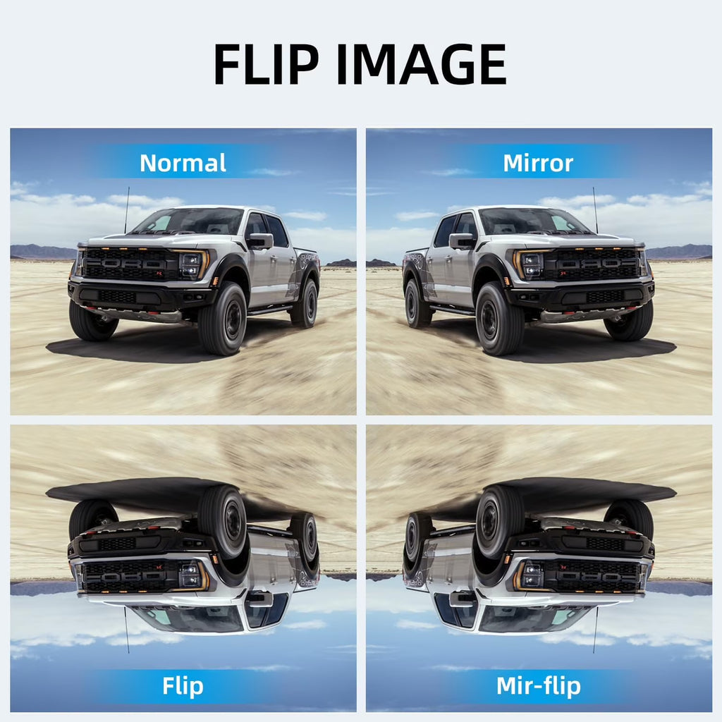 Wireless Backup Camera 1080P HD 7 Inch Monitor IP69 Waterproof IR Night Vision for Rv/Trailer/Truck/Van AWT7