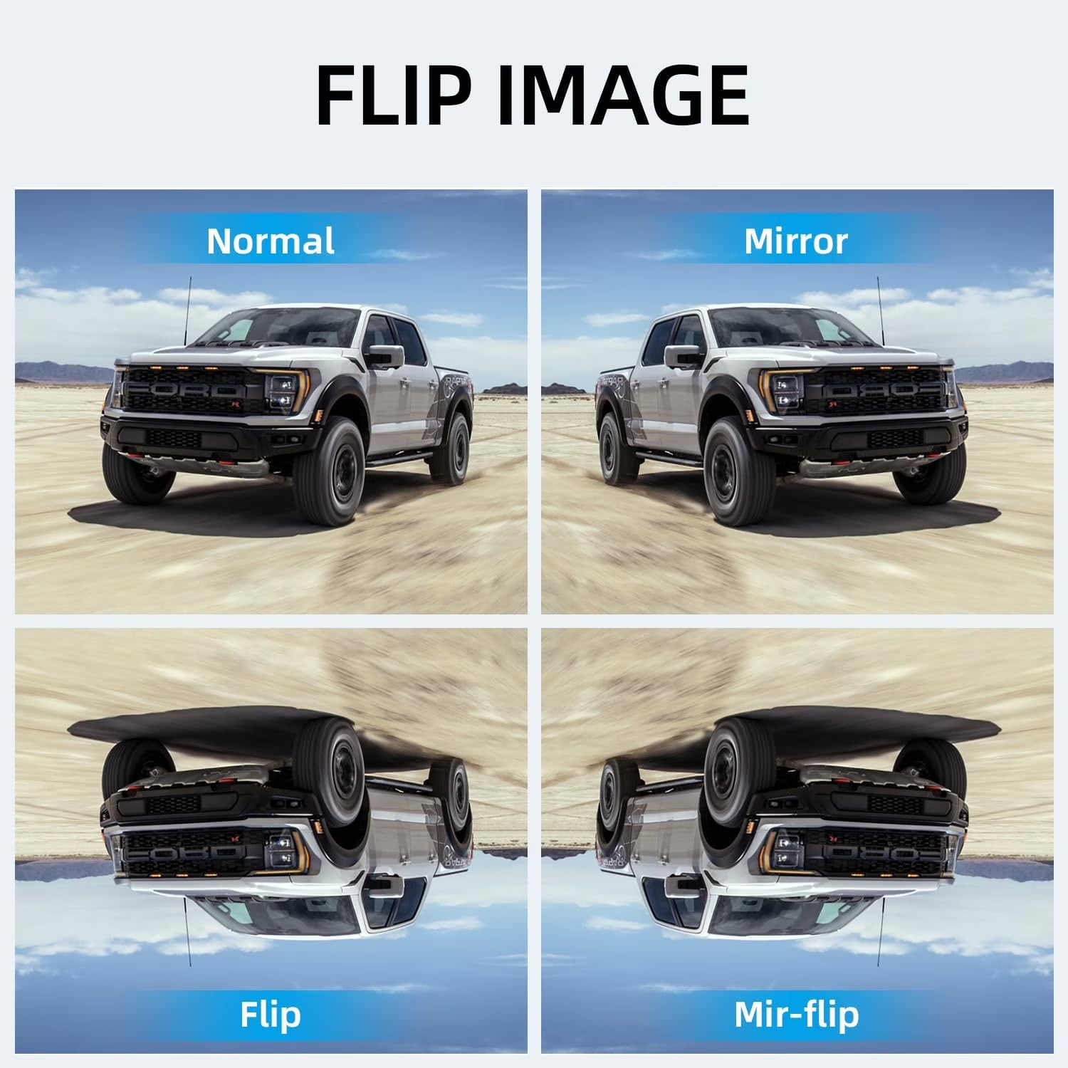 Wireless Backup Camera 1080P HD 7 Inch Monitor IP69 Waterproof IR Night Vision for Rv/Trailer/Truck/Van AWT7