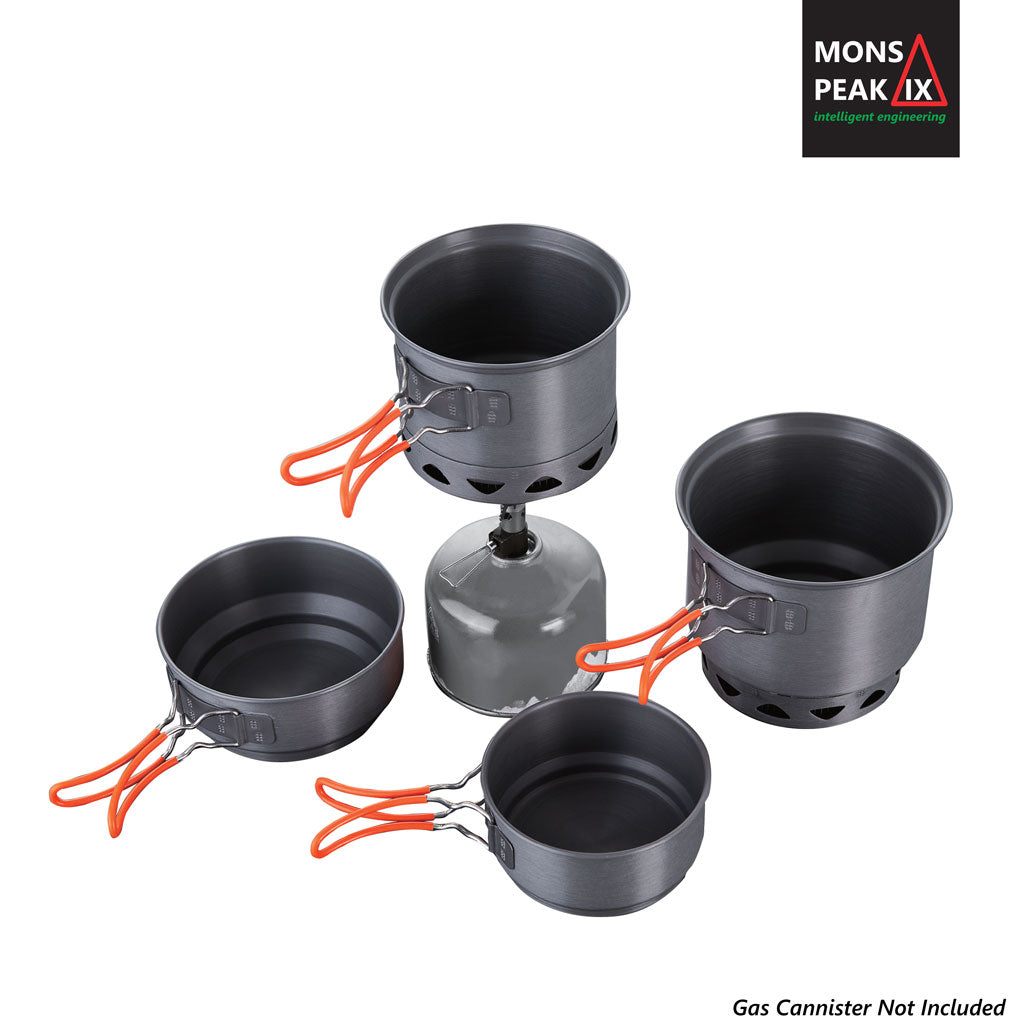 Mons Peak IX Trail 123 HE UL Cook Set with Stove – view 2 – Pals By Design