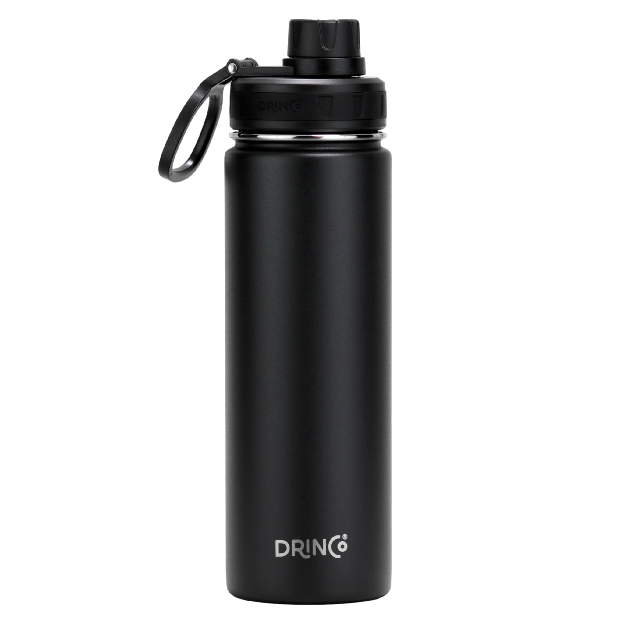 DRINCO 22oz Stainless Steel Sport Water Bottle - Black – Pals By Design