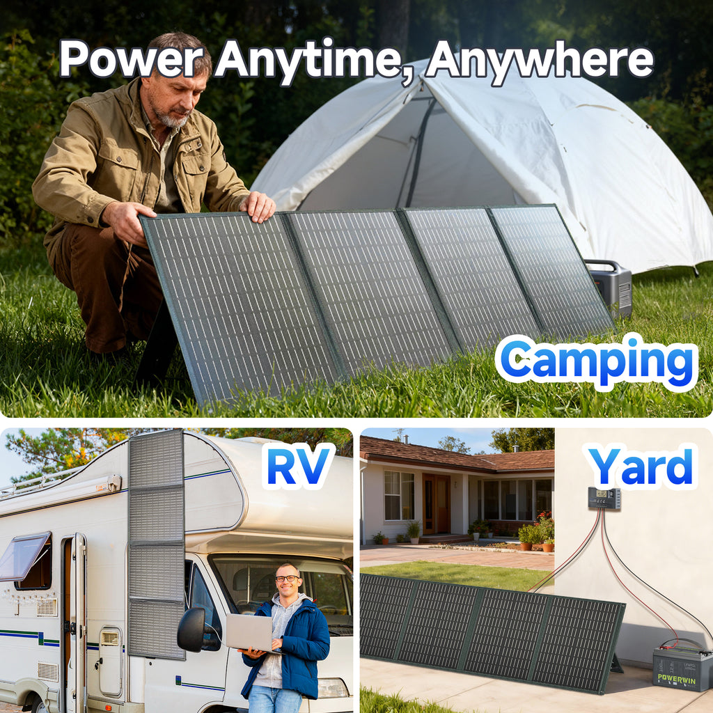 Powerwin Portable Solar panel 110W for outdoor camping & RV – view 6 – Pals By Design