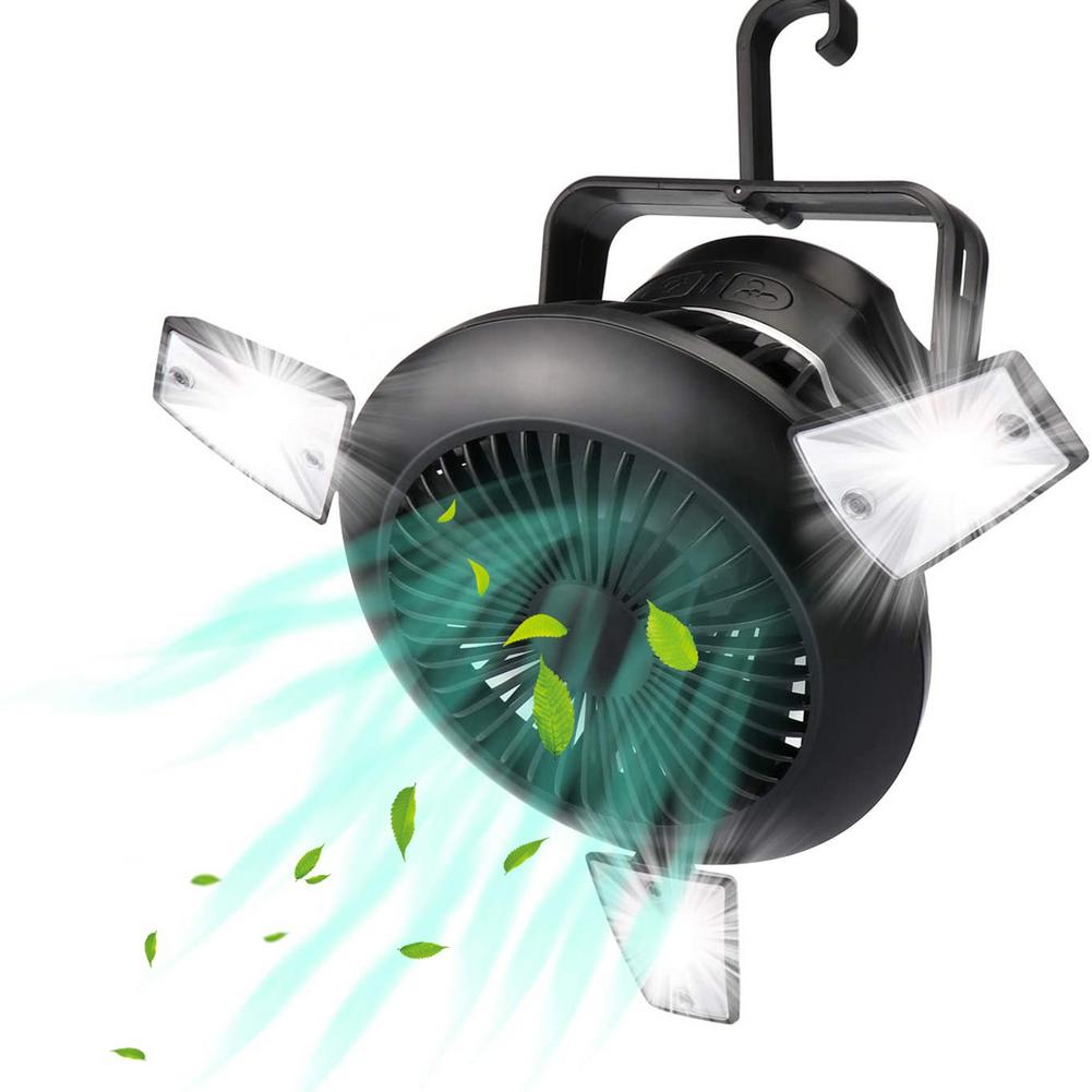 Foldable Fan Portable LED Solar Camping Lantern with Hook – Pals By Design