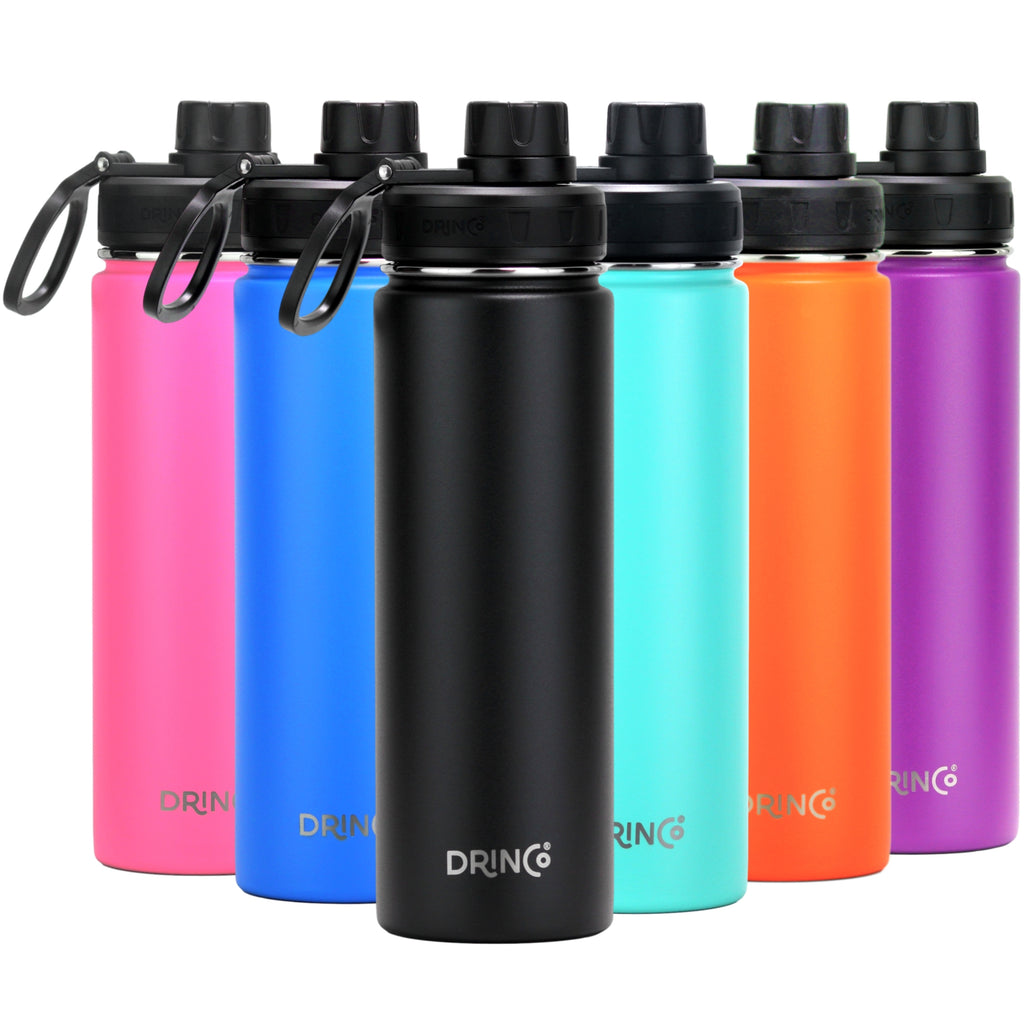 DRINCO 22oz Stainless Steel Sport Water Bottle - Black – view 2 – Pals By Design