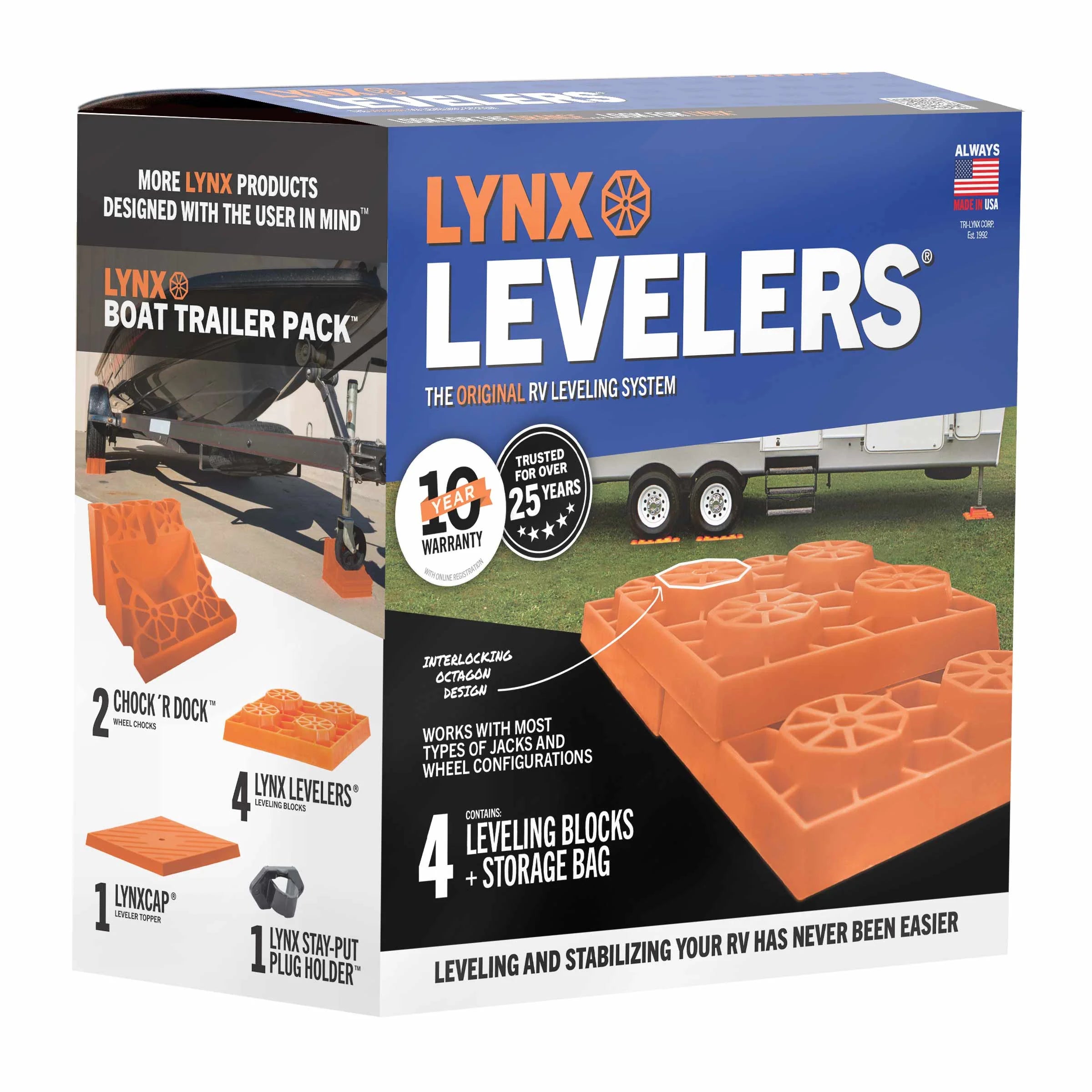 4-Pack RV Leveling Blocks