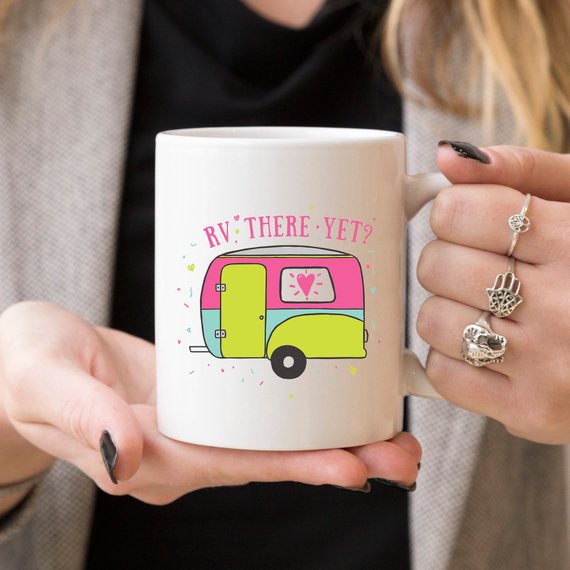 RV There Yet, Camping Mug, Camping Gift, Adventure – view 5 – Pals By Design