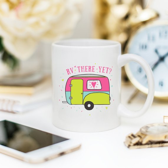 RV There Yet, Camping Mug, Camping Gift, Adventure – view 4 – Pals By Design