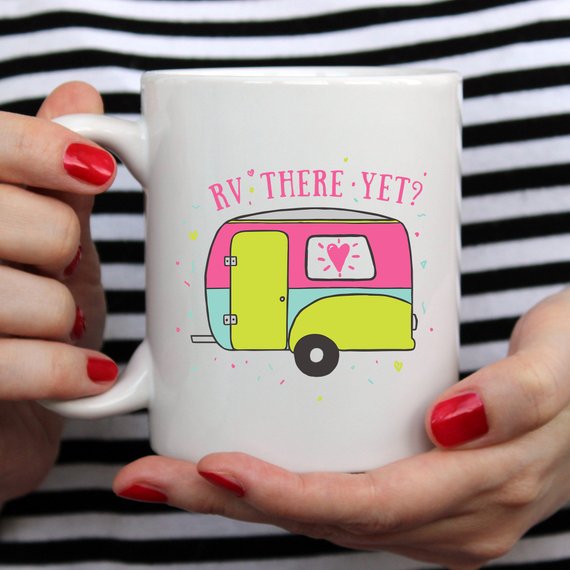RV There Yet, Camping Mug, Camping Gift, Adventure – view 3 – Pals By Design