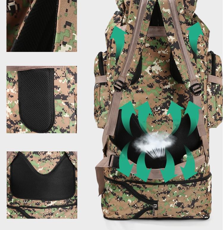 Waterproof Outdoor Camping Hiking 100L Large Capacity Backpack – view 5 – Pals By Design