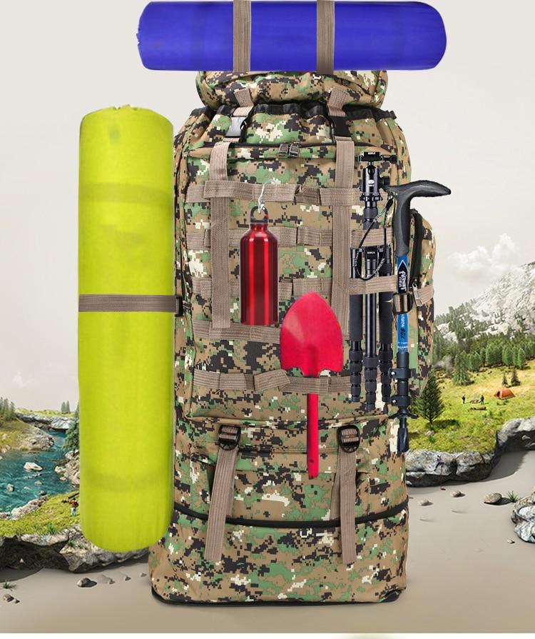 Waterproof Outdoor Camping Hiking 100L Large Capacity Backpack – view 2 – Pals By Design
