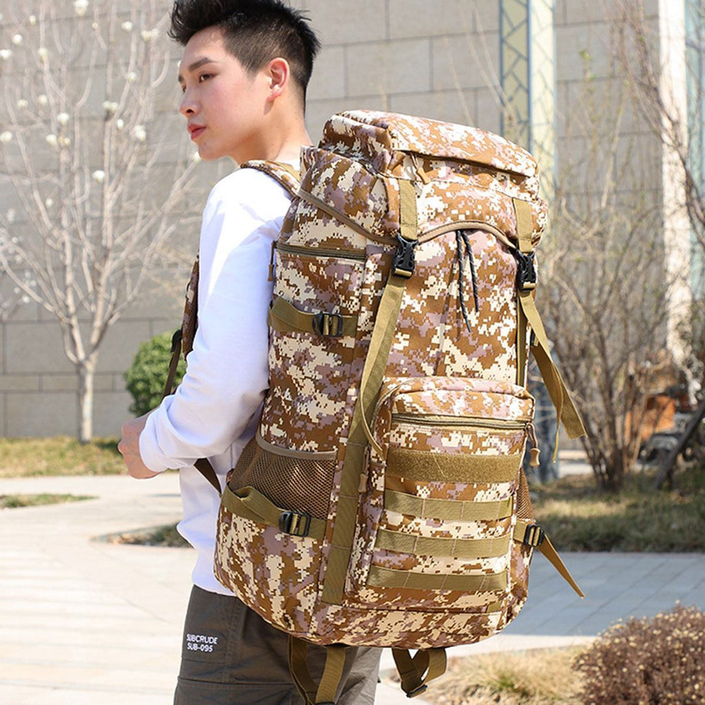 Waterproof Outdoor Camping 70L Military Backpack – view 7 – Pals By Design
