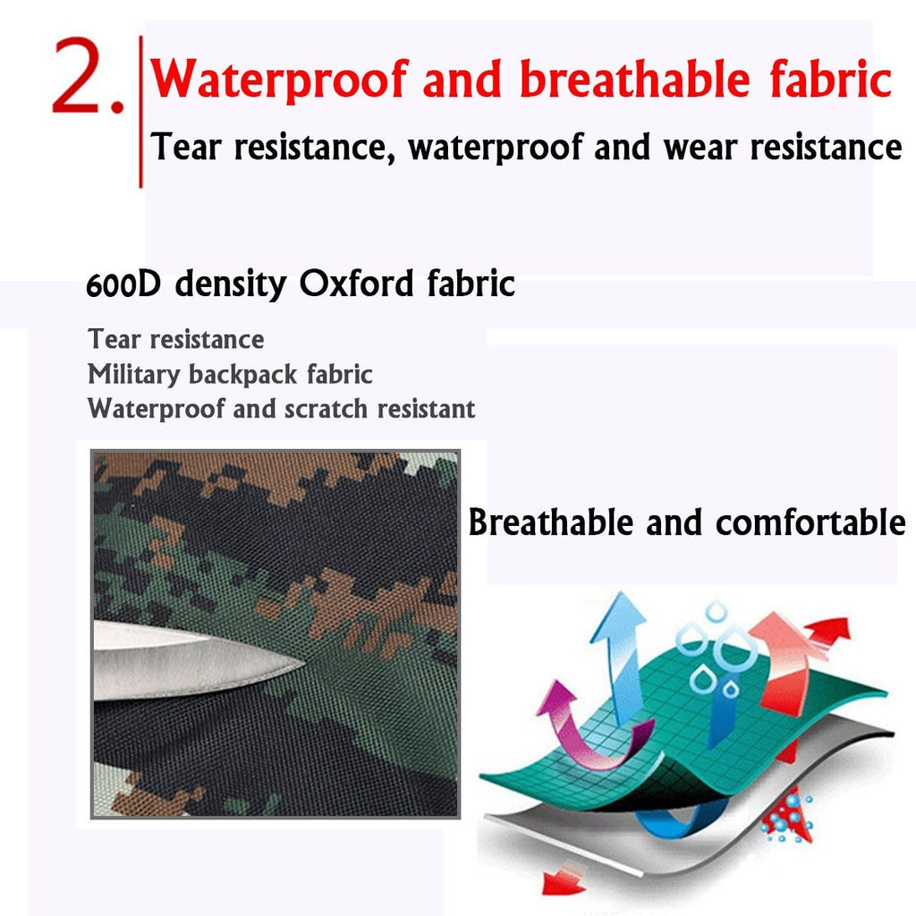 Waterproof Outdoor Camping 70L Military Backpack – view 2 – Pals By Design