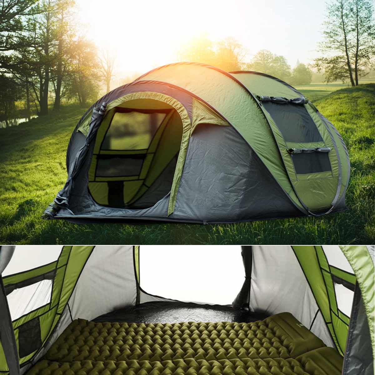 Large Capacity 4 to 5 Persons Automatic Pop Up Camping Tent – view 4 – Pals By Design