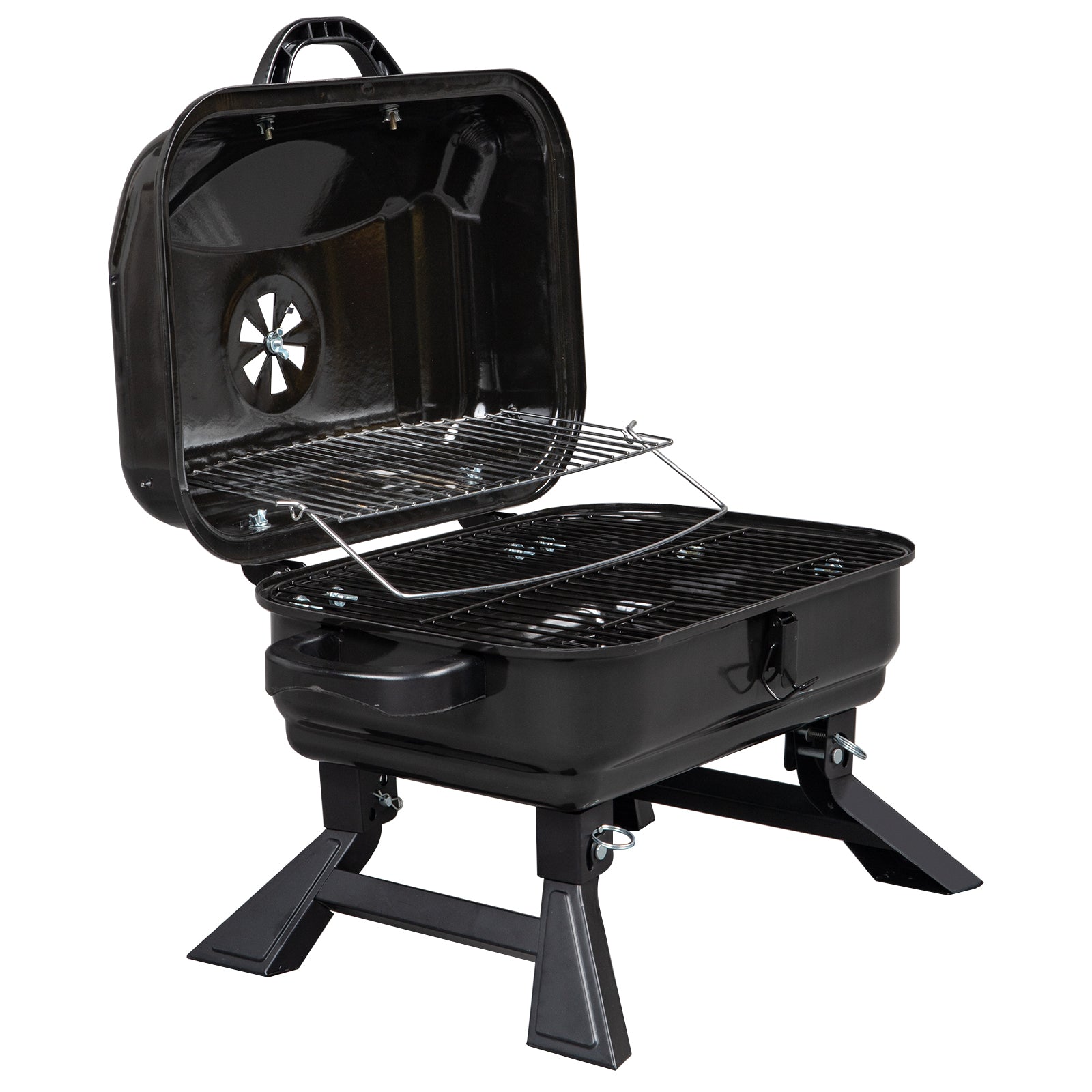 Portable Tabletop BBQ Charcoal Grill – view 2 – Pals By Design