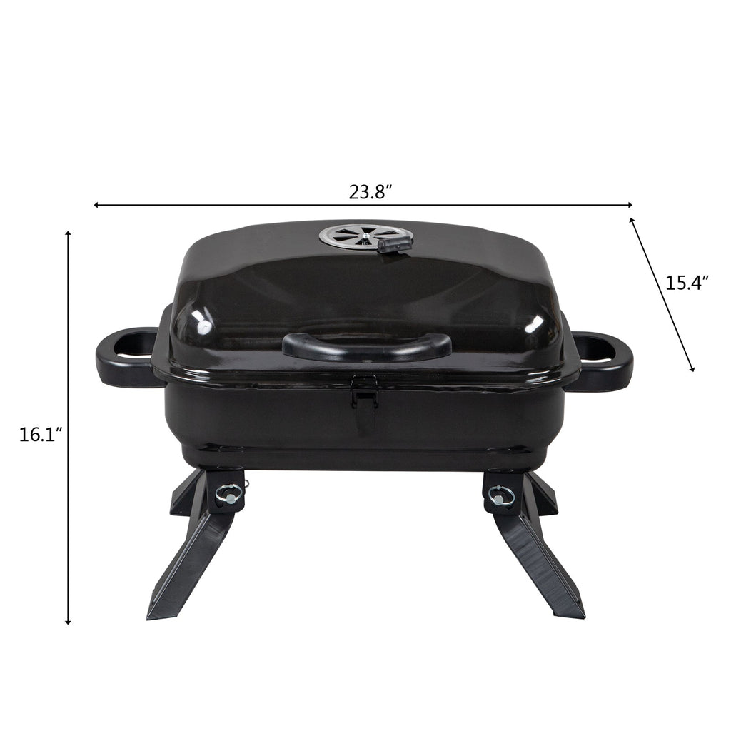 Portable Tabletop BBQ Charcoal Grill – view 3 – Pals By Design