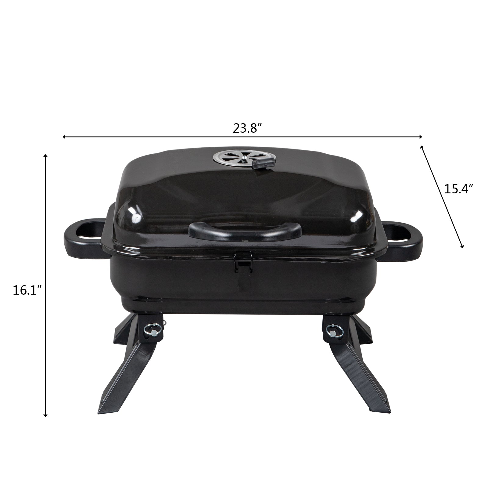 Portable Tabletop BBQ Charcoal Grill – view 3 – Pals By Design