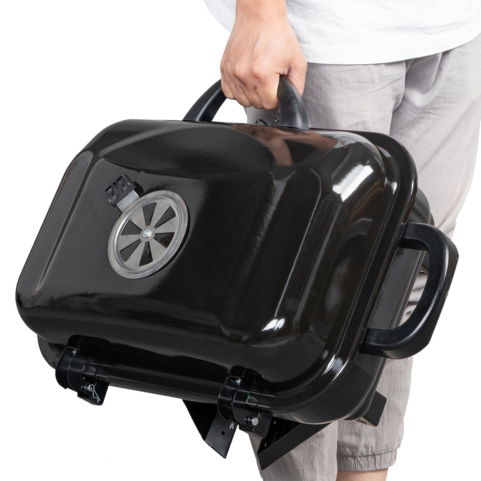 Portable Tabletop BBQ Charcoal Grill – view 4 – Pals By Design