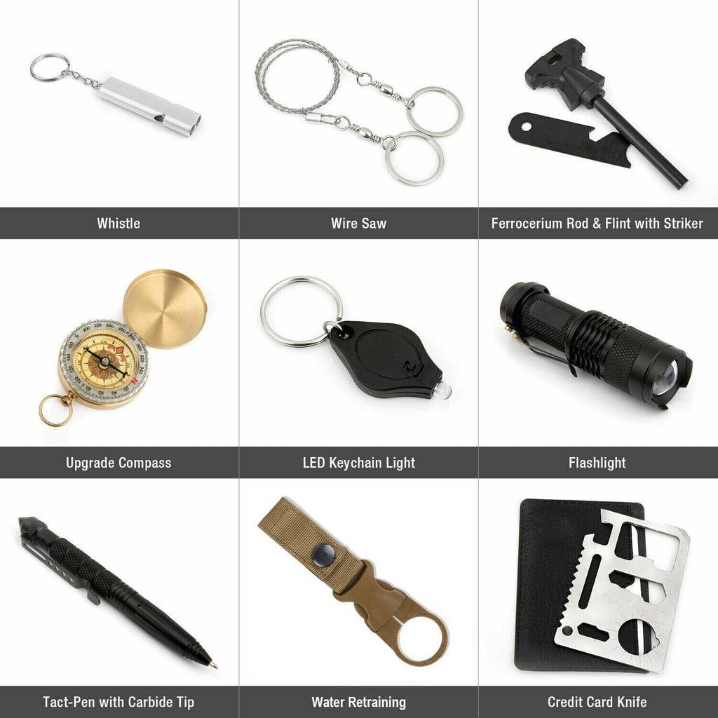 in 1 Outdoor Emergency Survival And Safety Gear Kit Camping – view 3 – Pals By Design